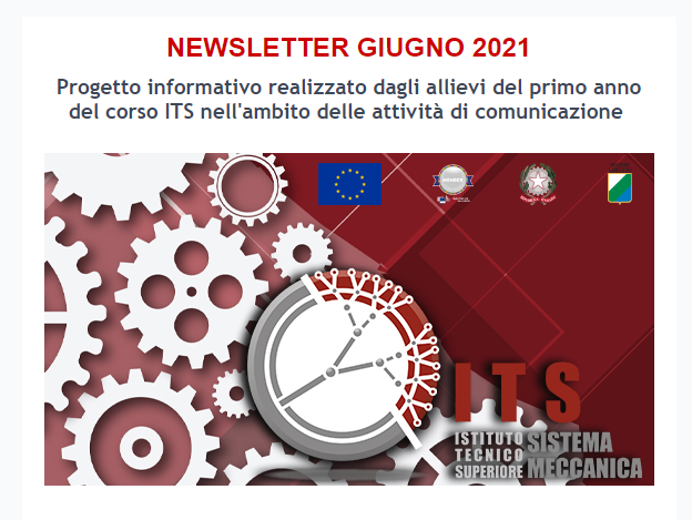 ITS Sistema Meccanica: Newsletter giugno 2021